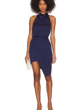 49. Elliatt • NWT Elegant Navy Blue Halter Dress PTP 18”-20”